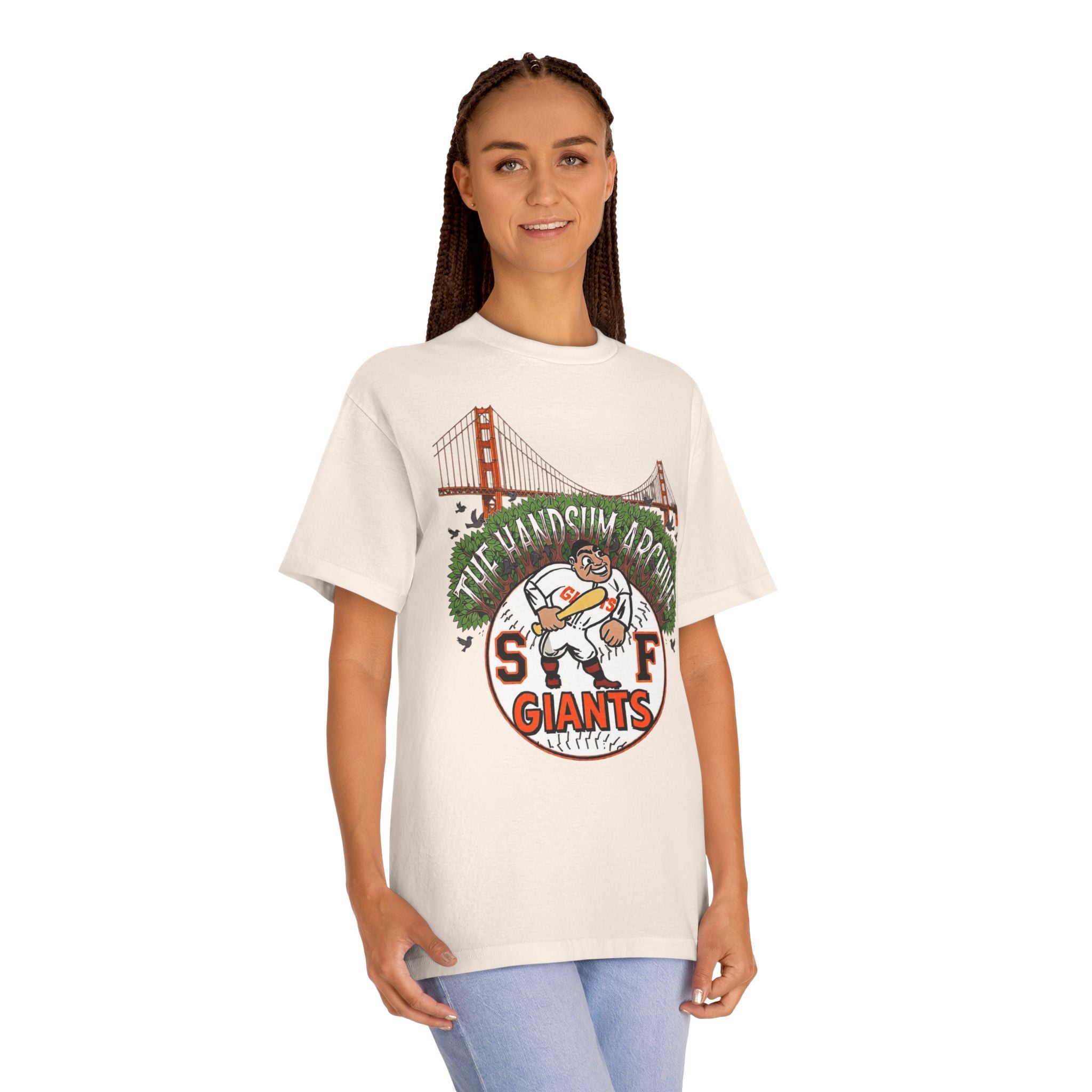 SF Giants Vintage Golden Gate Tee — "The Handsum Armer" Baseball Shirt (Le Master 10)