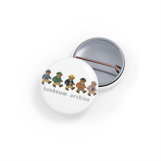 Vintage Toy Soldiers Round Pins | Handsum Archive button badge