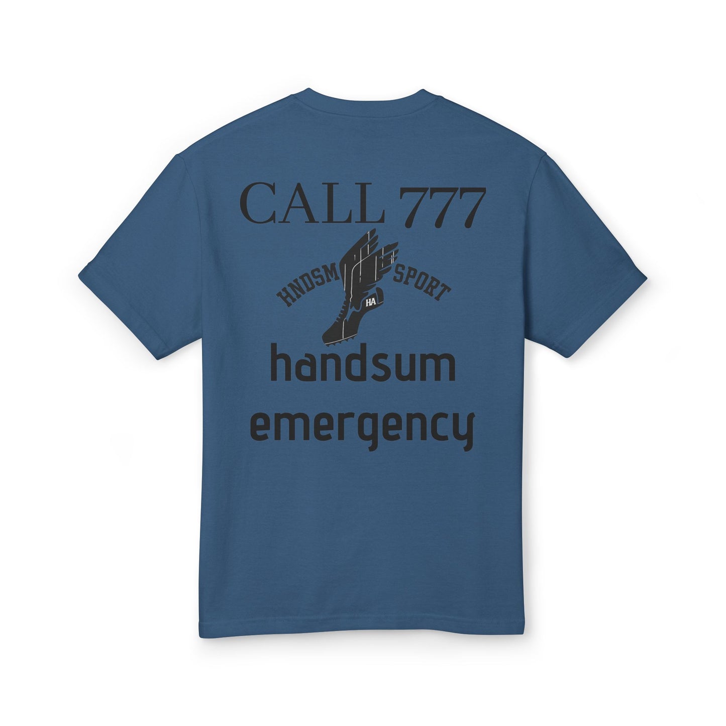 HANDSUM EMERGENCY Tee — Call 777 Handsum Emergency Cotton T‑Shirt