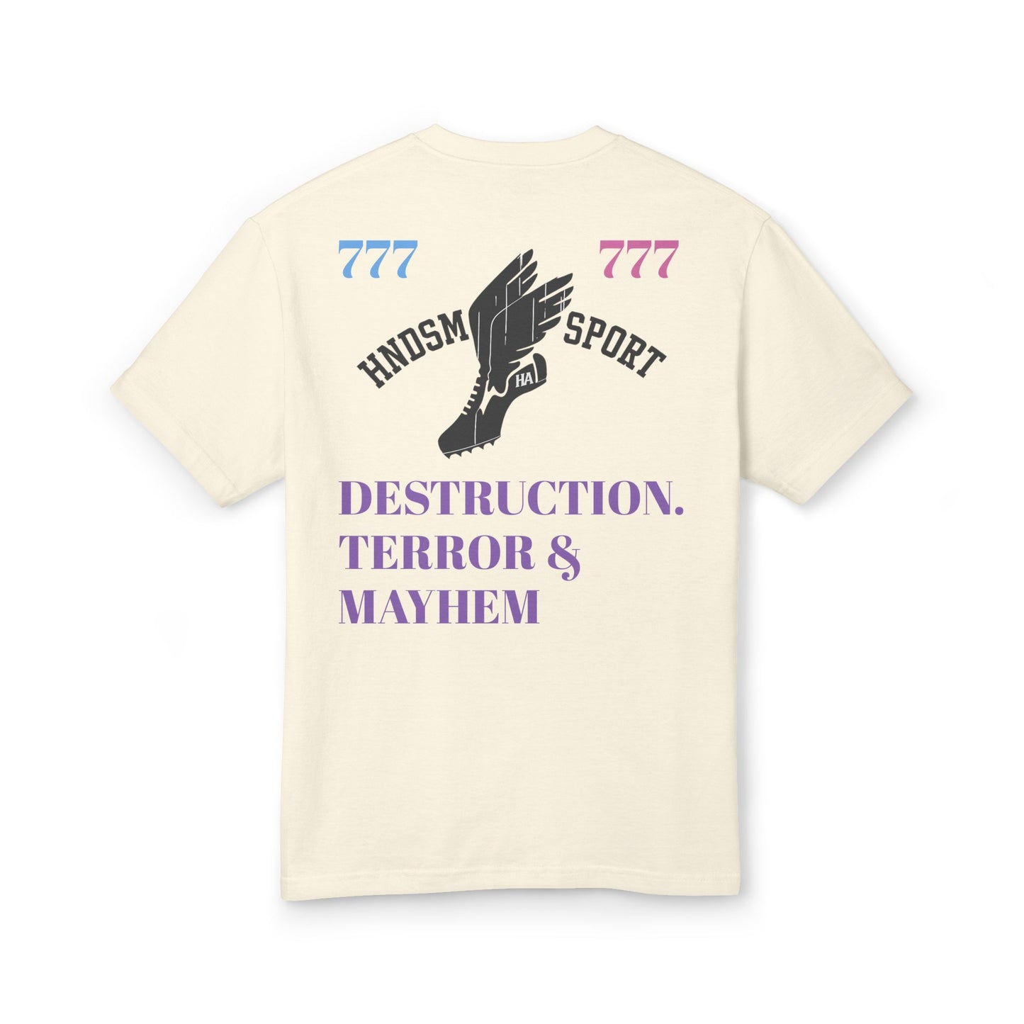 HANDSUM Destruction Graphic Tee — Japanese Logo Streetwear
