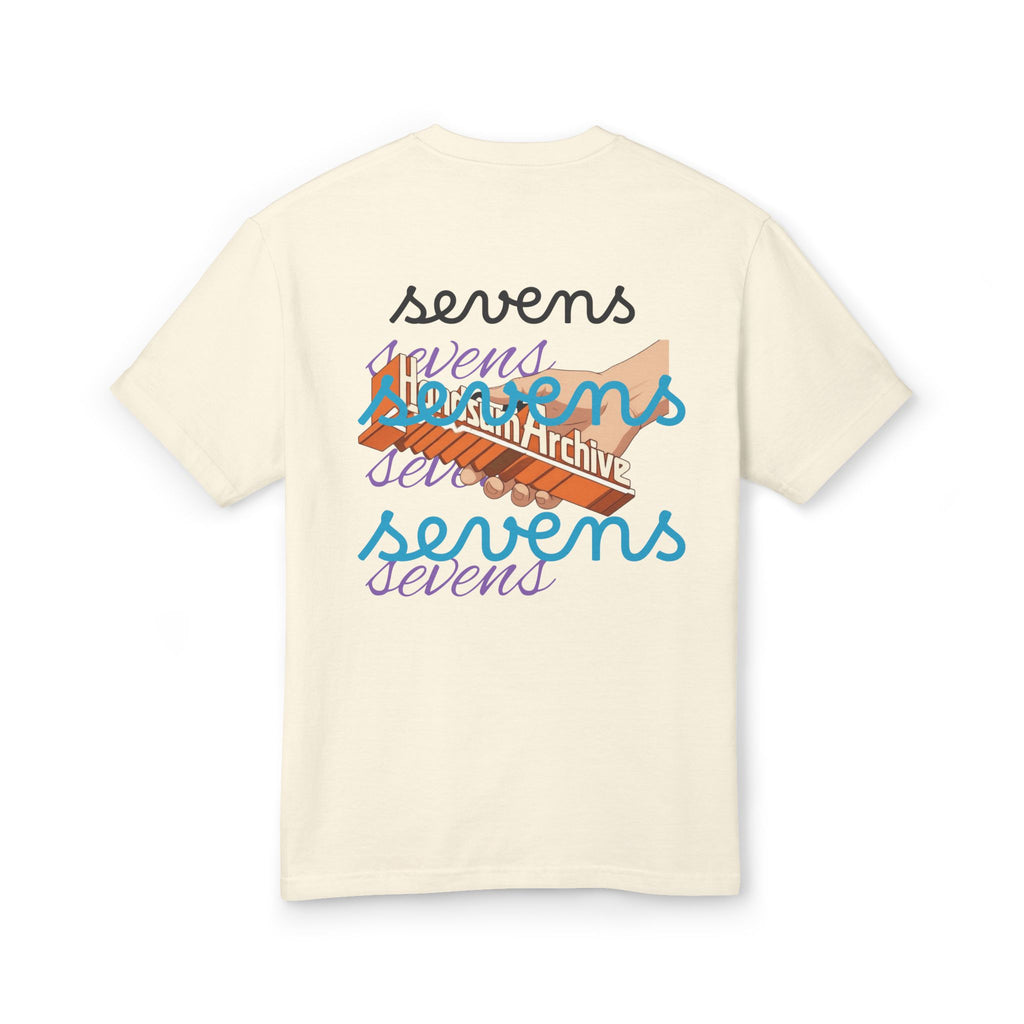 Cream Statue of Style crew-neck tee with back graphic text design