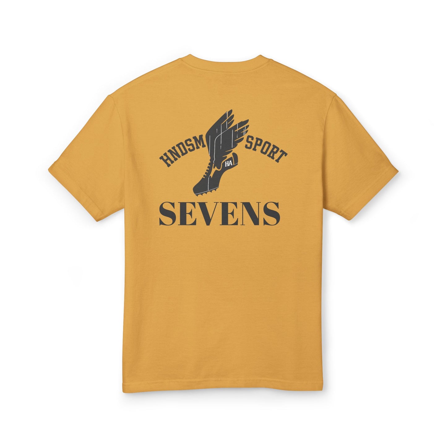 HANDSUM SK8 Tee — Playful Japanese Graphic Front, Vintage Athletic Back