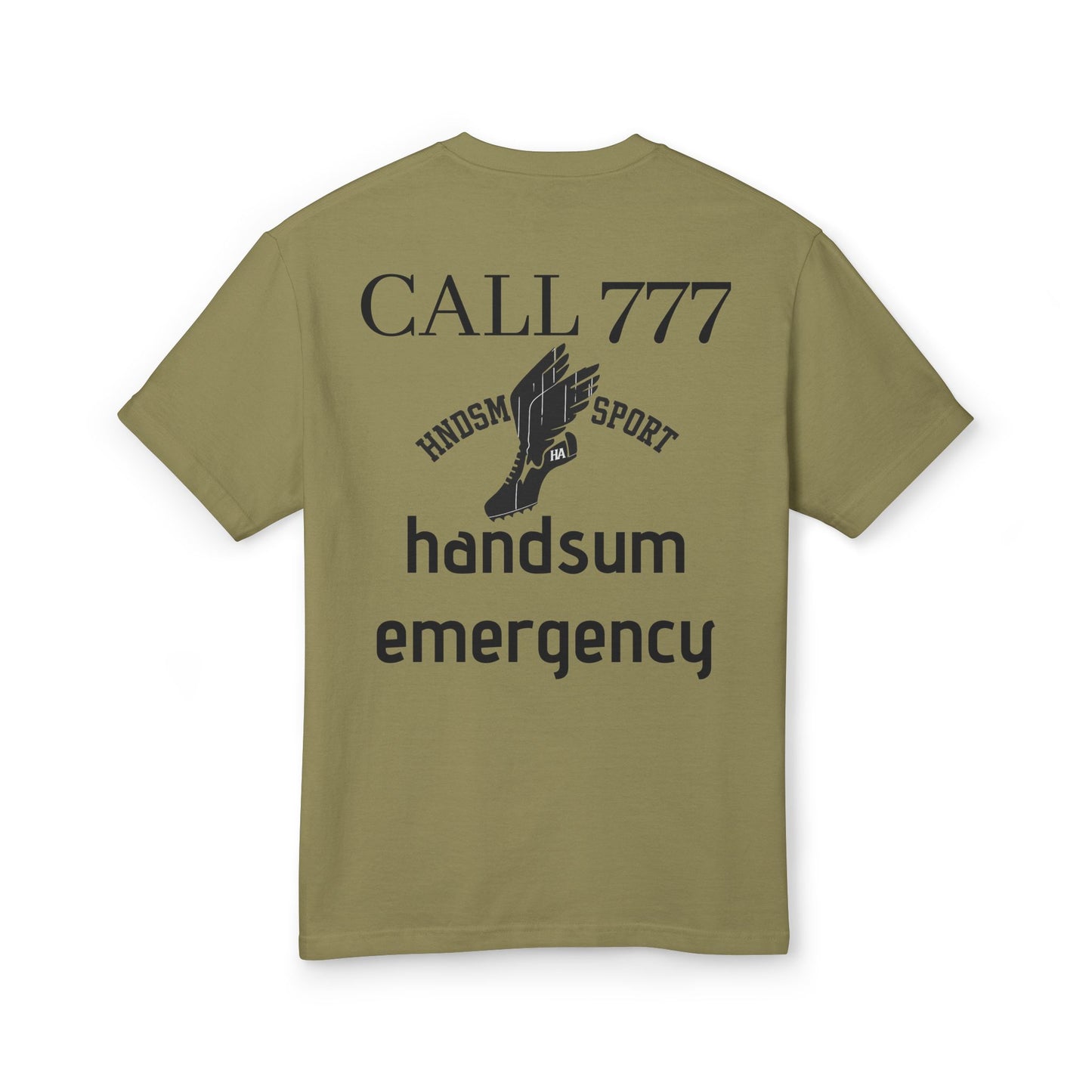 HANDSUM EMERGENCY Tee — Call 777 Handsum Emergency Cotton T‑Shirt