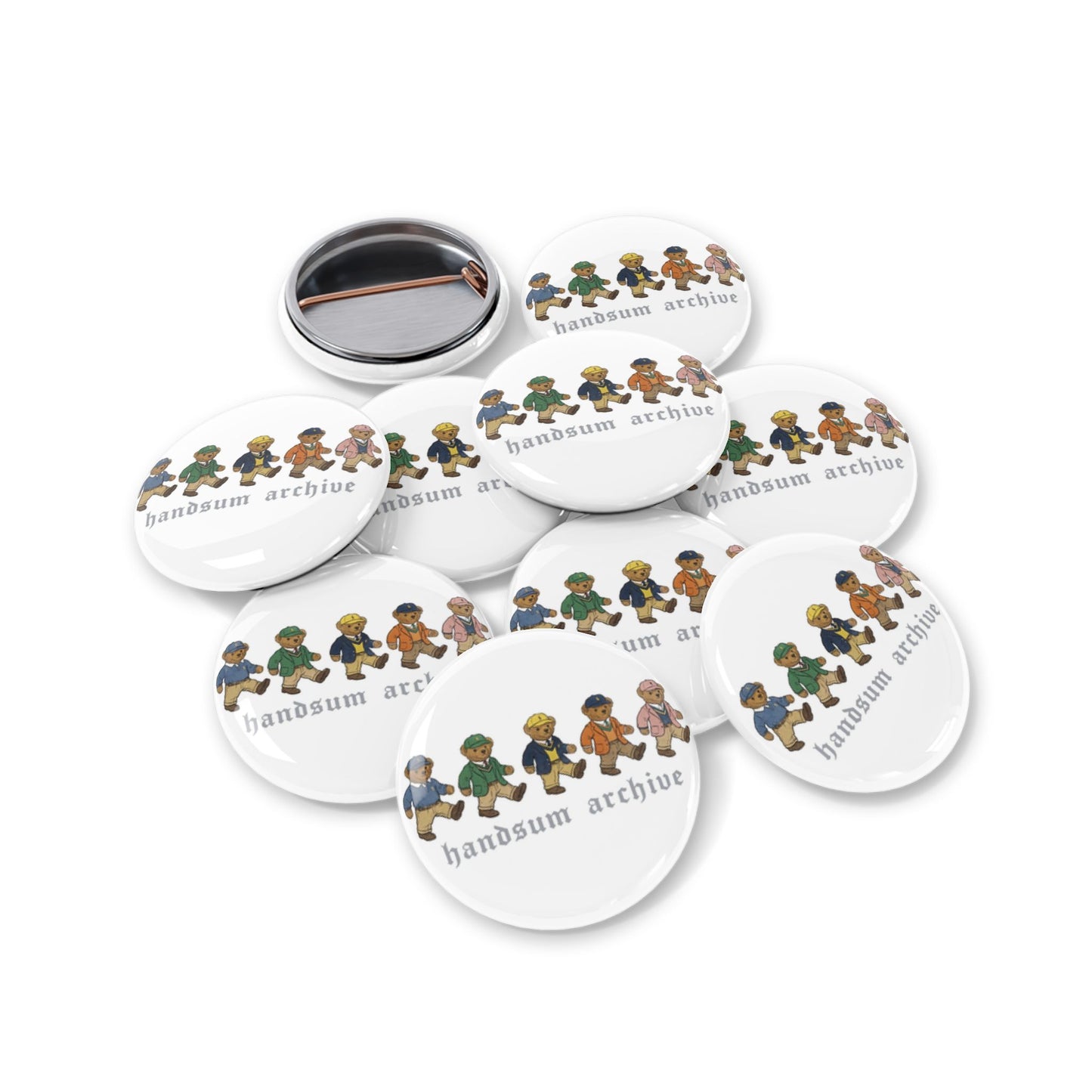 Vintage Toy Soldiers Round Pins | Handsum Archive button badge