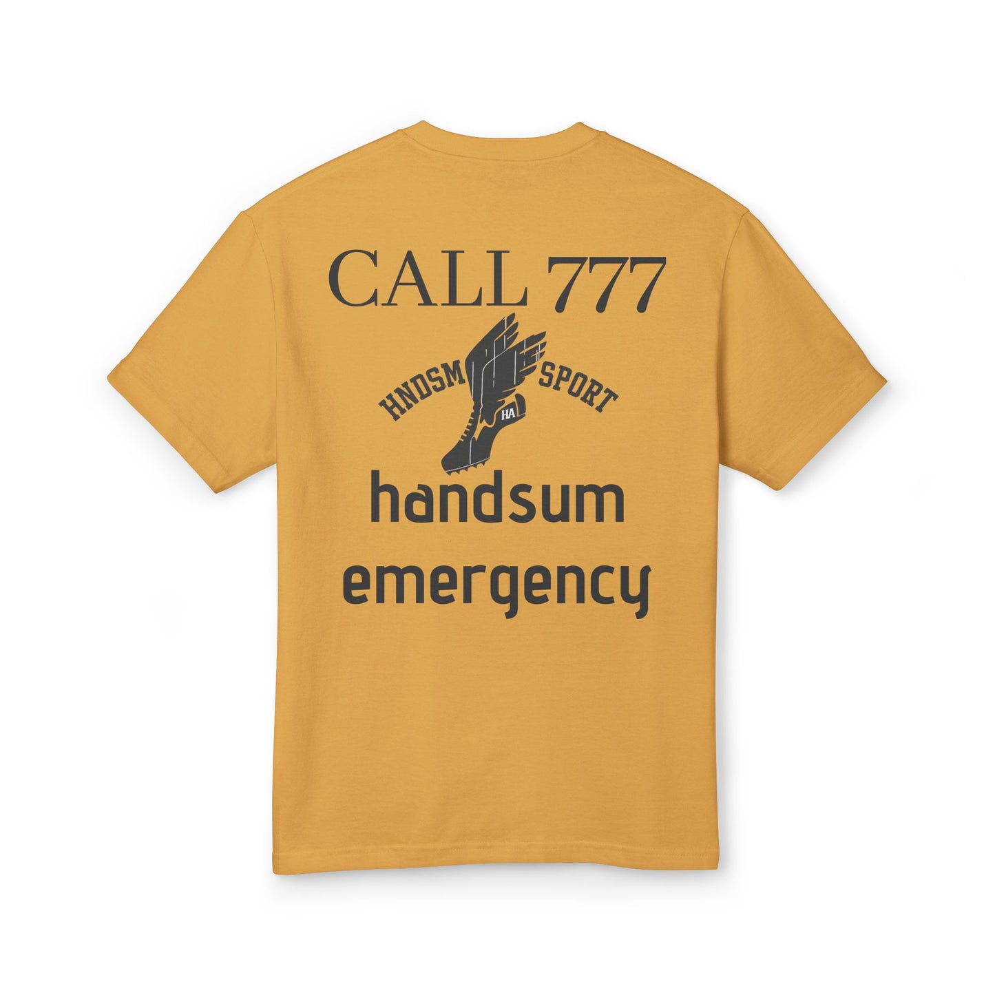 HANDSUM EMERGENCY Tee — Call 777 Handsum Emergency Cotton T‑Shirt