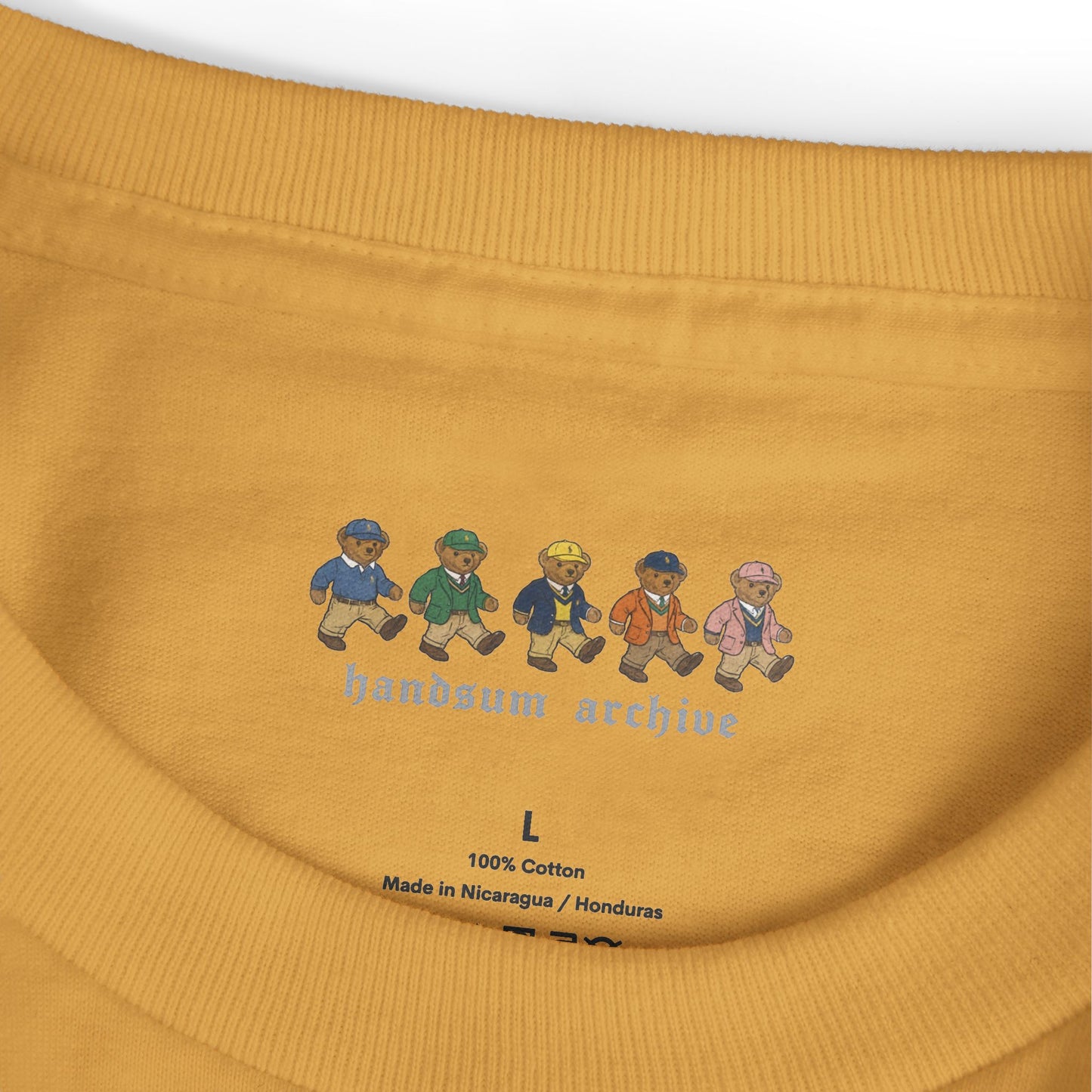 HANDSUM SK8 Tee — Playful Japanese Graphic Front, Vintage Athletic Back