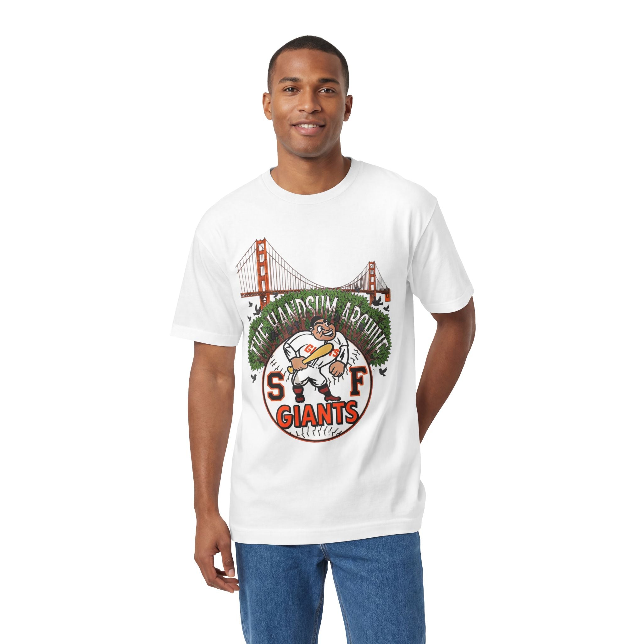 SF Giants Vintage Golden Gate Tee — "The Handsum Armer" Baseball Shirt (Le Master 10)