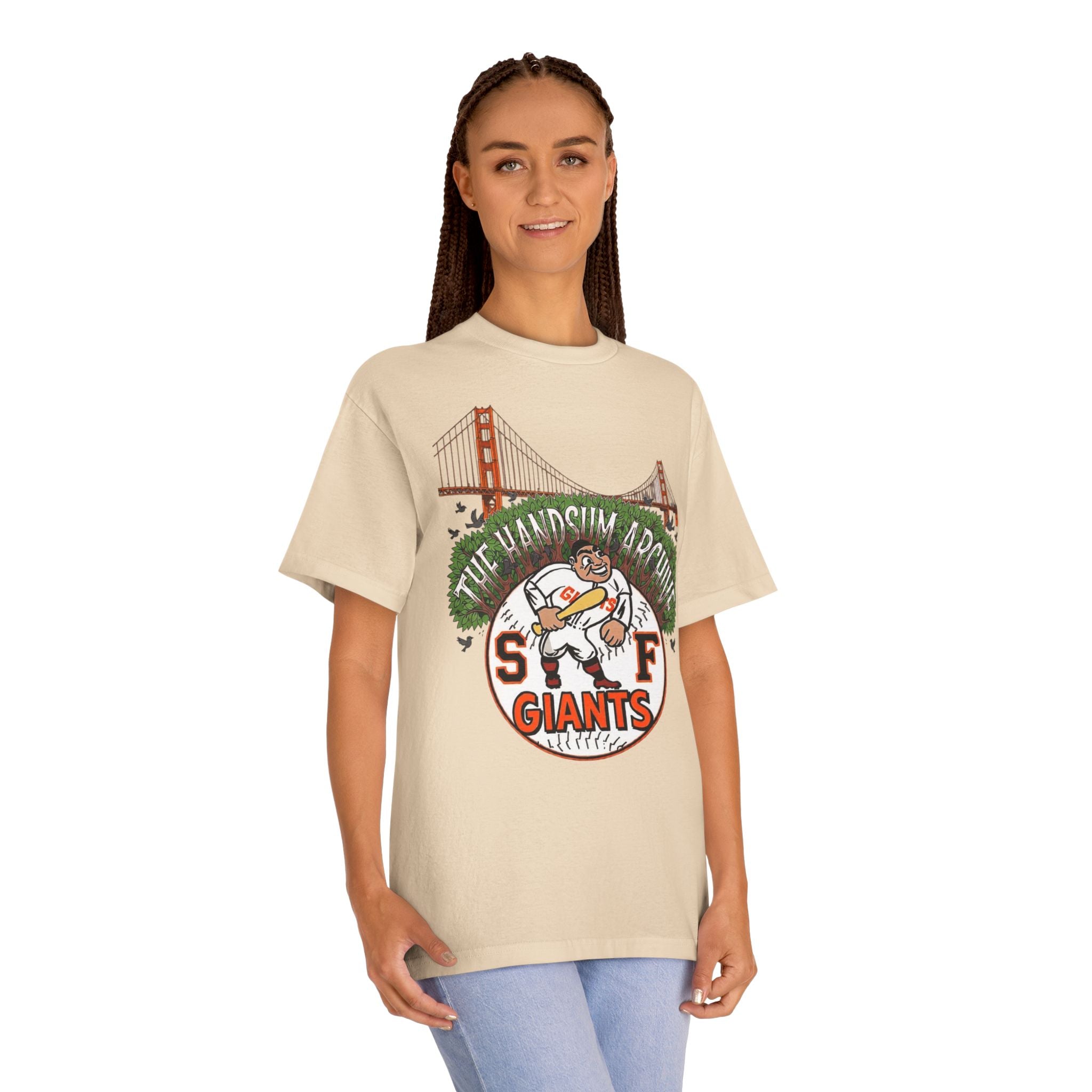 SF Giants Vintage Golden Gate Tee — "The Handsum Armer" Baseball Shirt (Le Master 10)