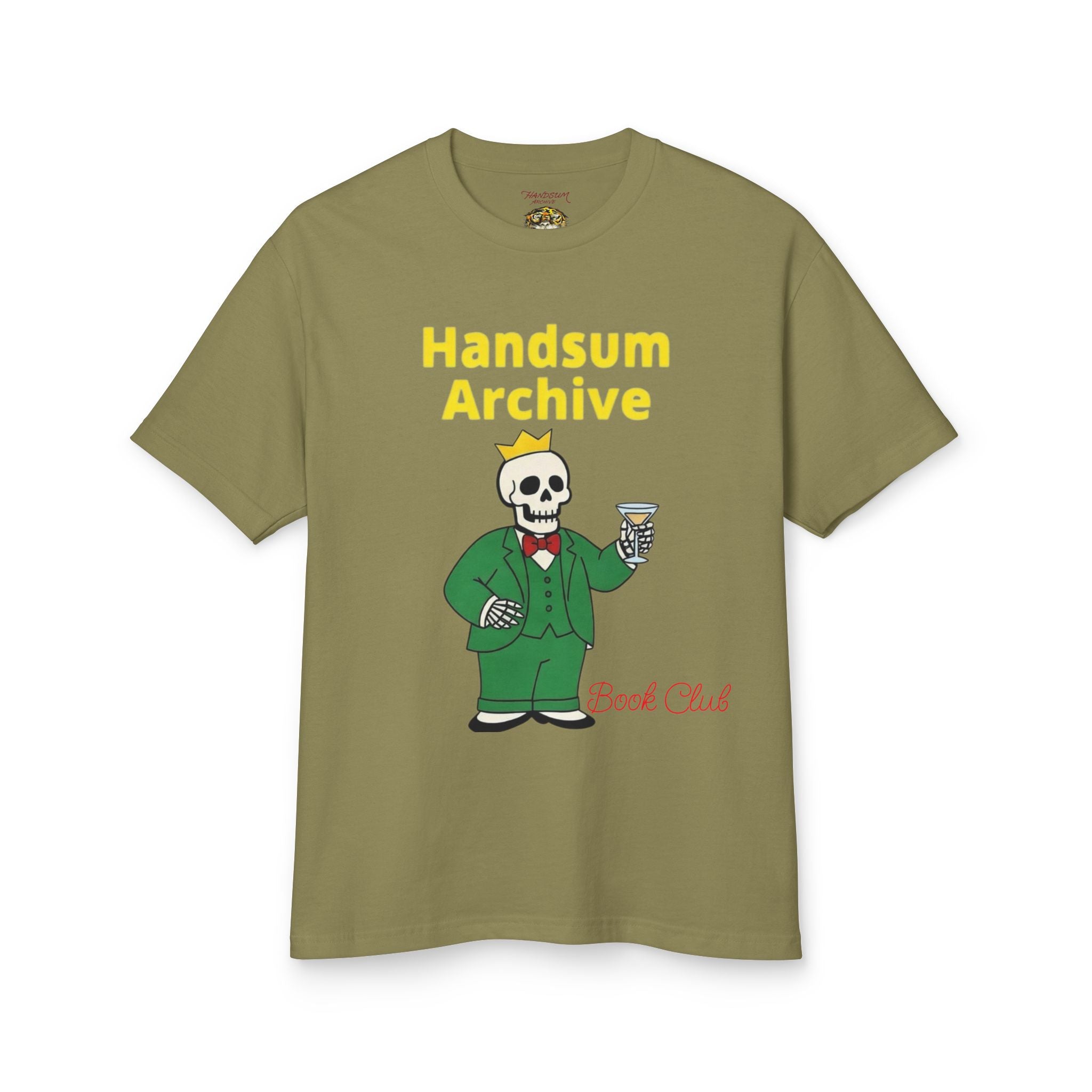 Handsum Archive Reading Club Tee — Vintage Rainbow Skull Graphic Tee