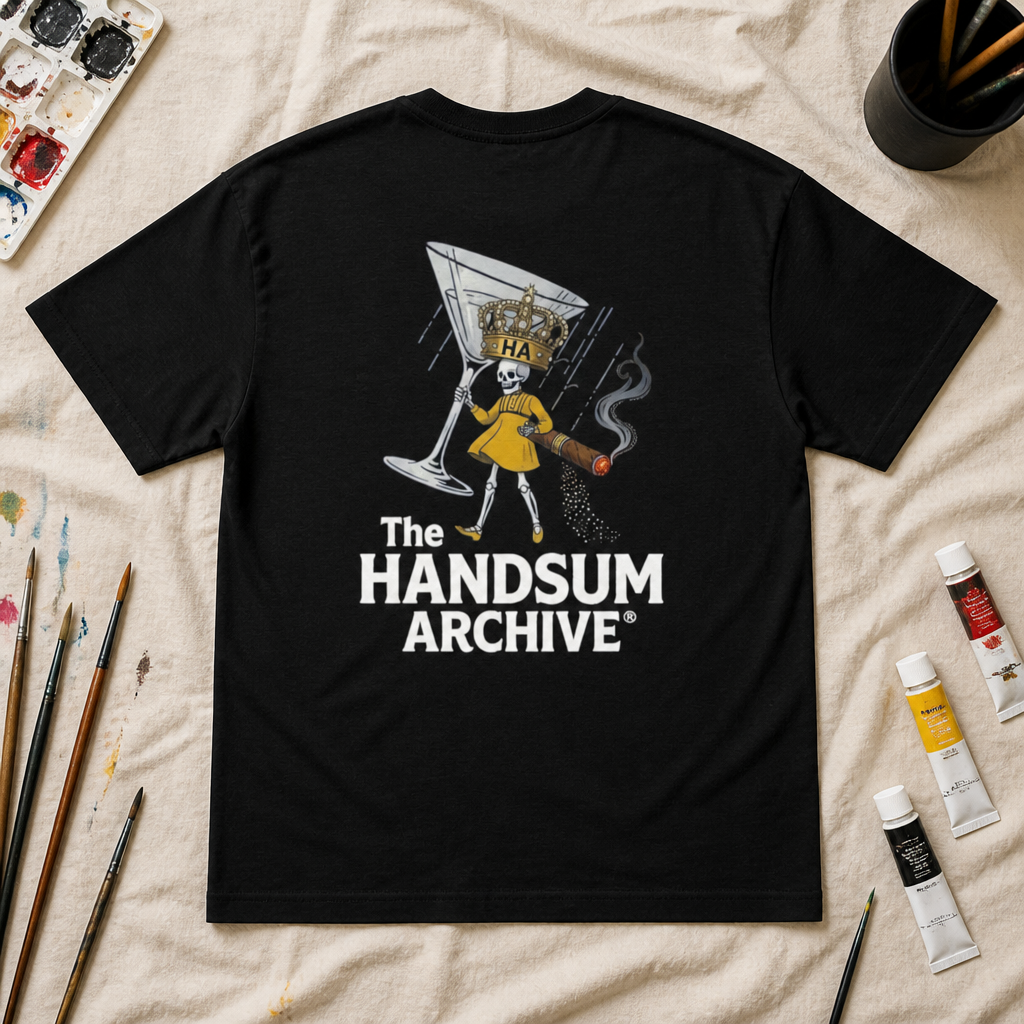 Salty Tiger Tee — “The Handsum Archive” Retro Logo T-Shirt