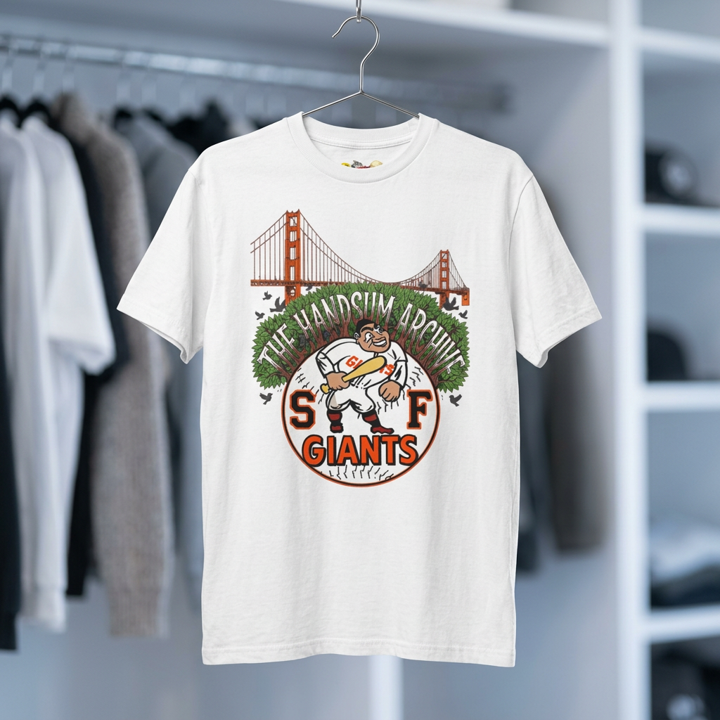 SF Giants Vintage Golden Gate Tee — "The Handsum Armer" Baseball Shirt (Le Master 10)