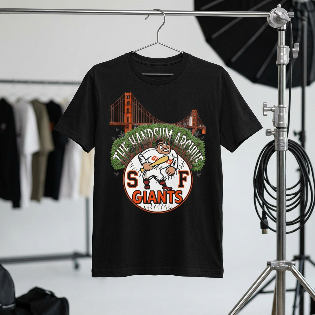 SF Giants Vintage Golden Gate Tee — "The Handsum Armer" Baseball Shirt (Le Master 10)