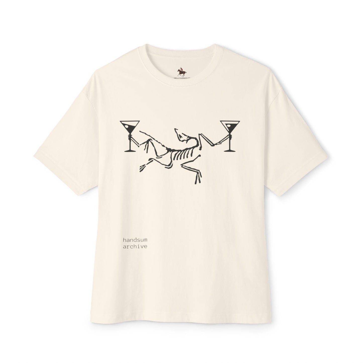 Dancing Skeleton with Martinis Tee | 777 Back Print
