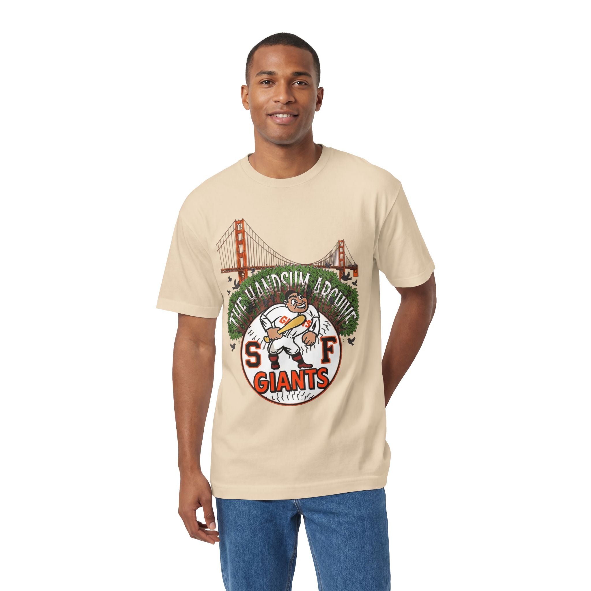 SF Giants Vintage Golden Gate Tee — "The Handsum Armer" Baseball Shirt (Le Master 10)