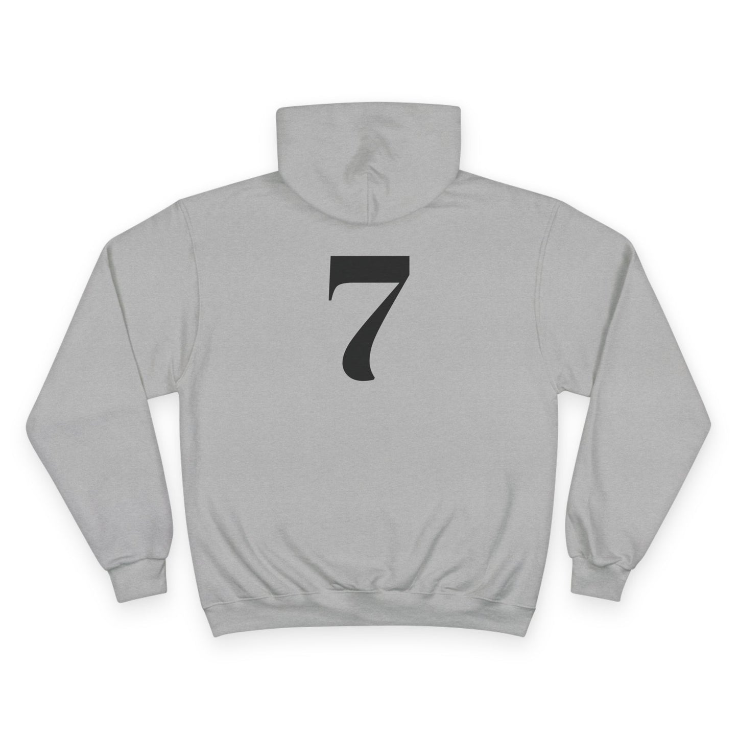 Grateful Bear Champion Hoodie | Number 7 Back Print