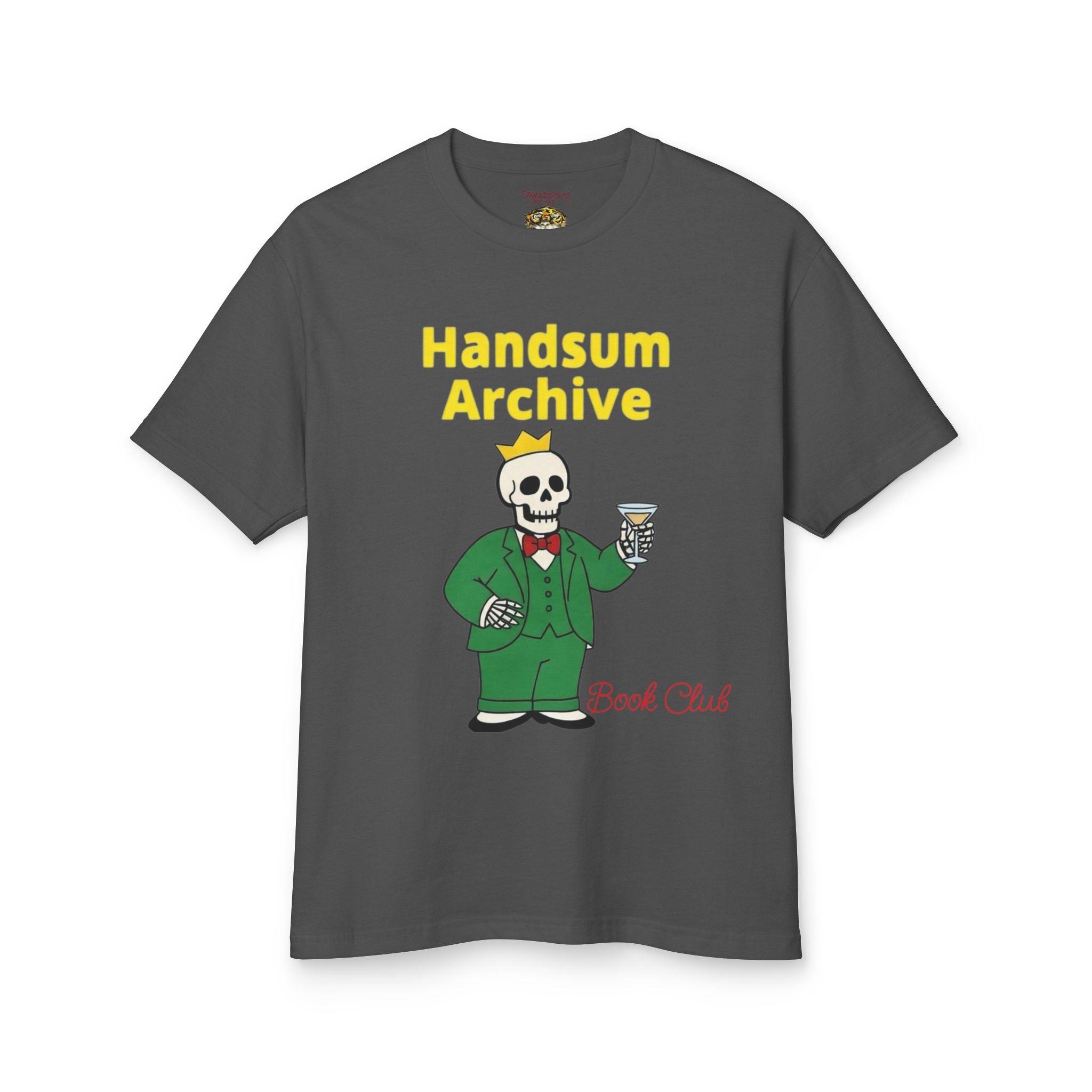 Handsum Archive Reading Club Tee — Vintage Rainbow Skull Graphic Tee