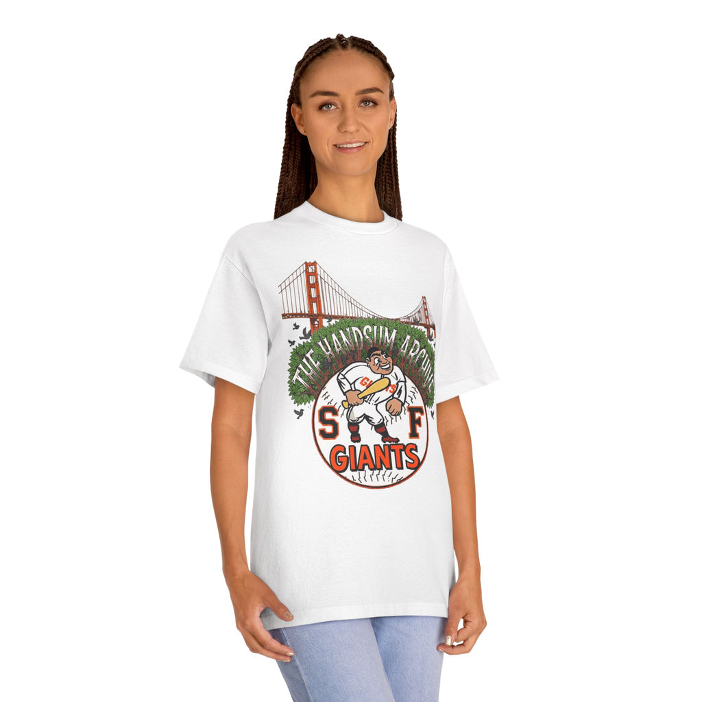 SF Giants Vintage Golden Gate Tee — "The Handsum Armer" Baseball Shirt (Le Master 10)