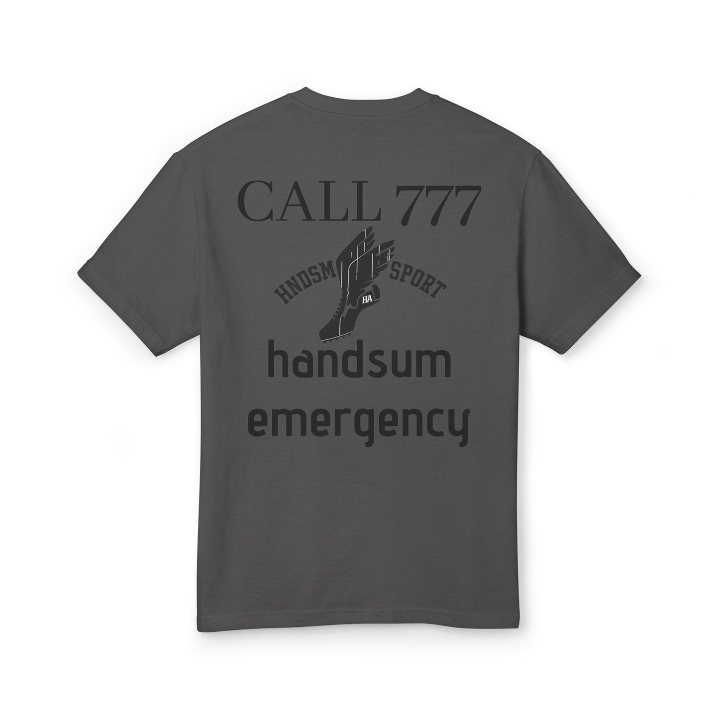 HANDSUM EMERGENCY Tee — Call 777 Handsum Emergency Cotton T‑Shirt