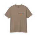 Daily tee, faded brown, front chest logo and small HA mark.