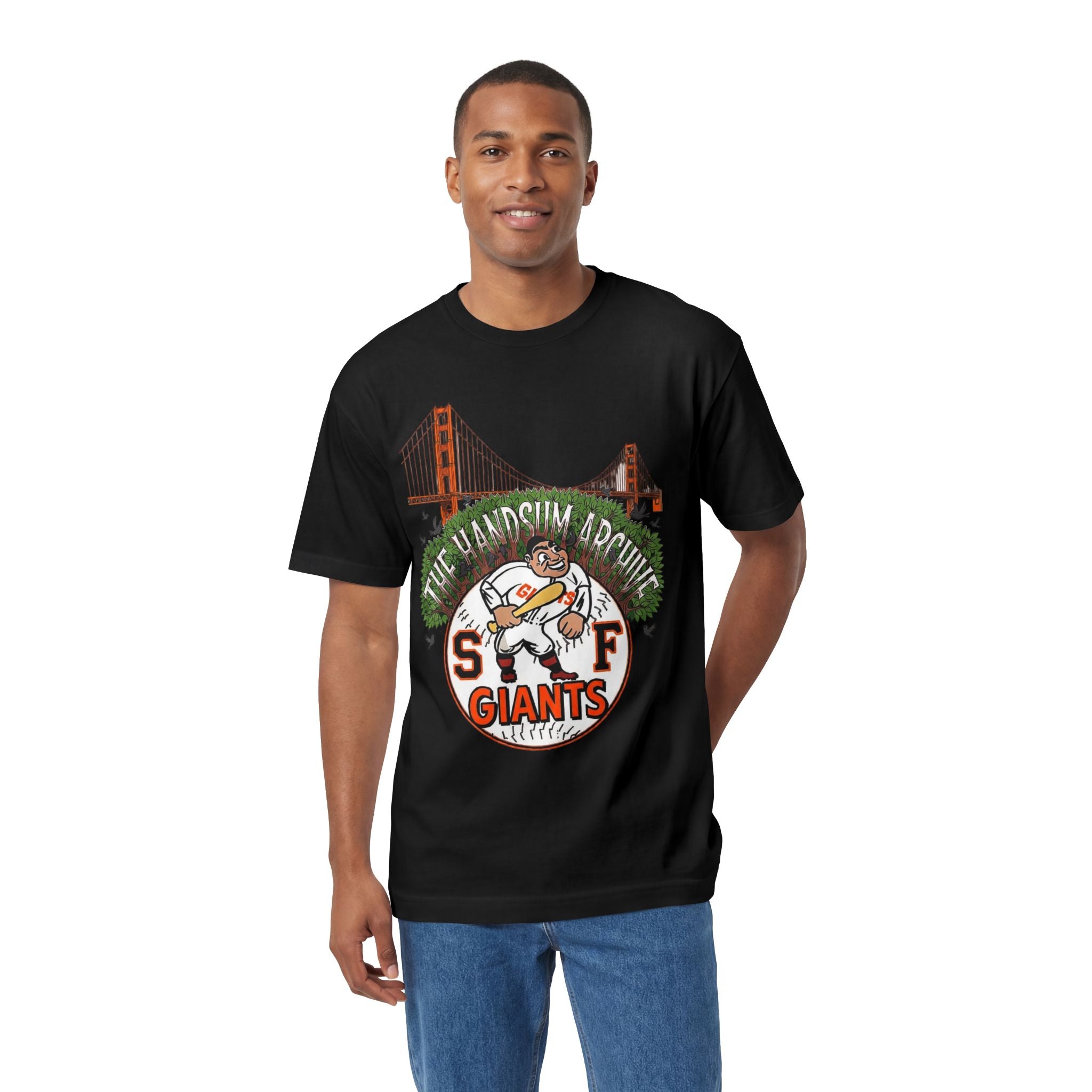 SF Giants Vintage Golden Gate Tee — "The Handsum Armer" Baseball Shirt (Le Master 10)