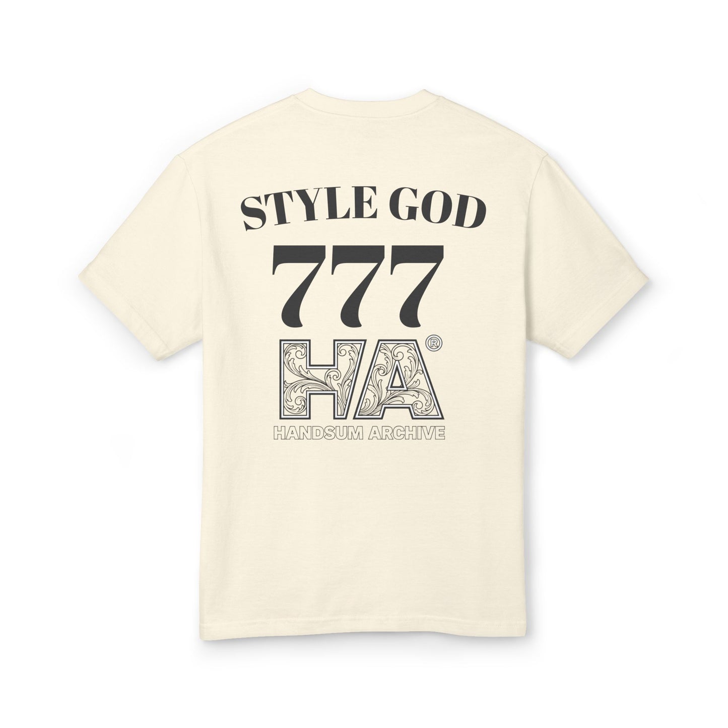 HOLY HANDSUM Tee | Style God 777 HA back print