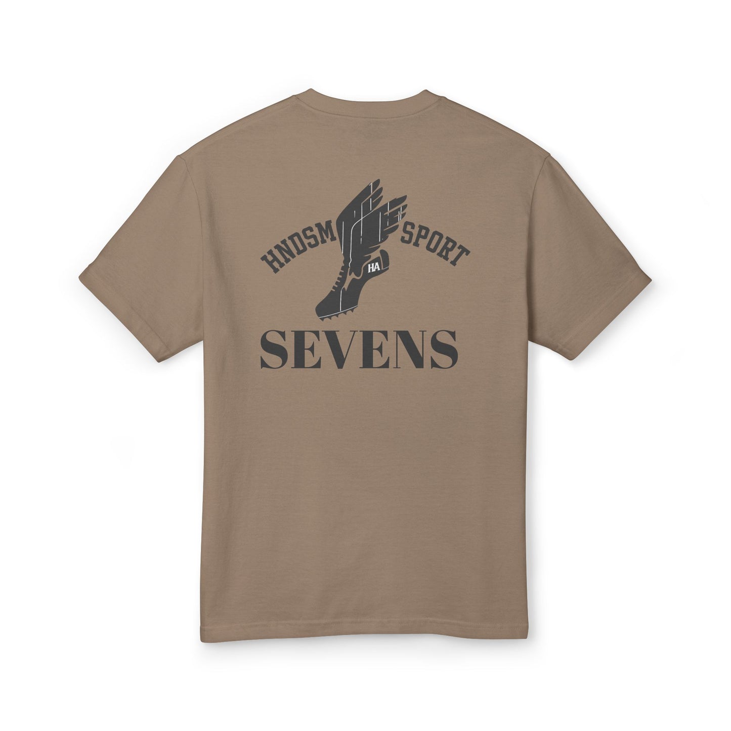 HANDSUM SK8 Tee — Playful Japanese Graphic Front, Vintage Athletic Back