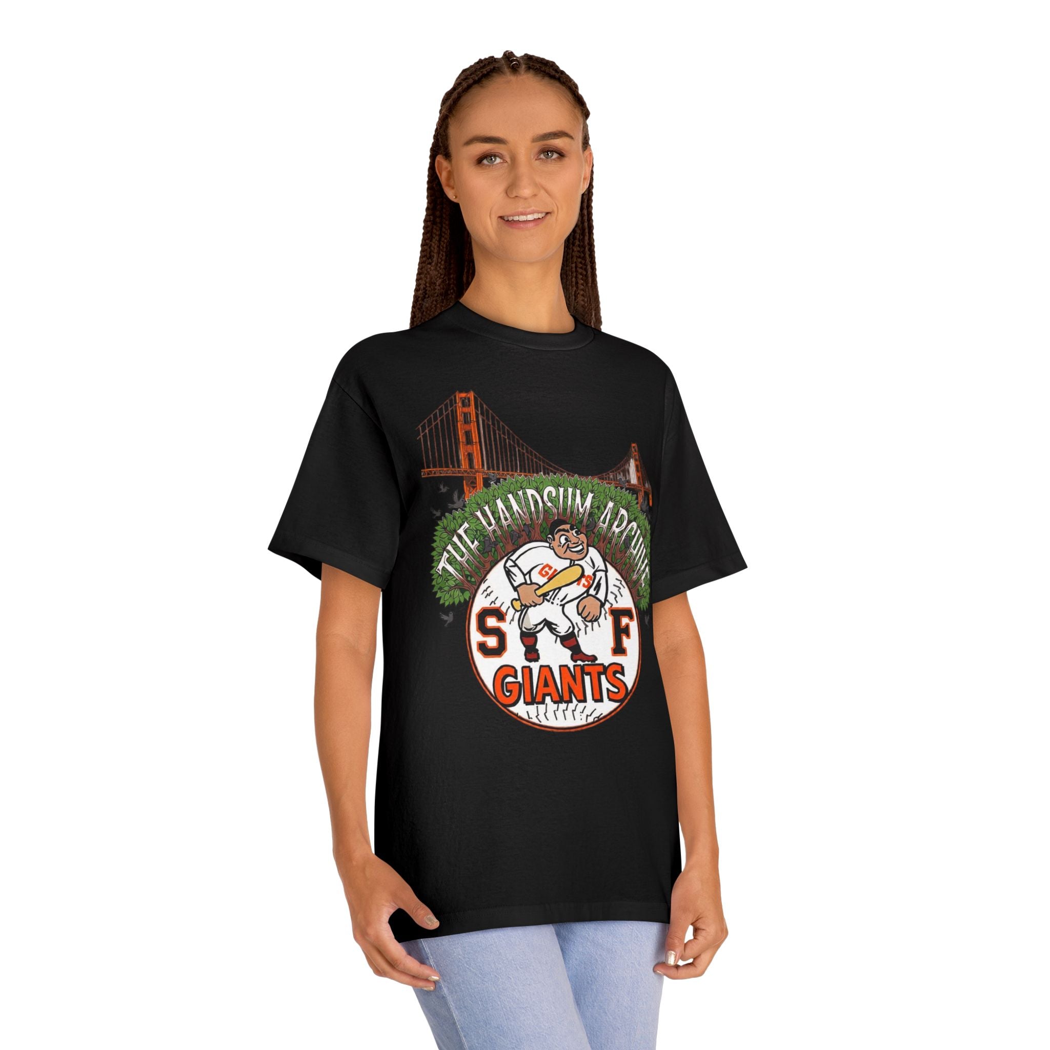 SF Giants Vintage Golden Gate Tee — "The Handsum Armer" Baseball Shirt (Le Master 10)