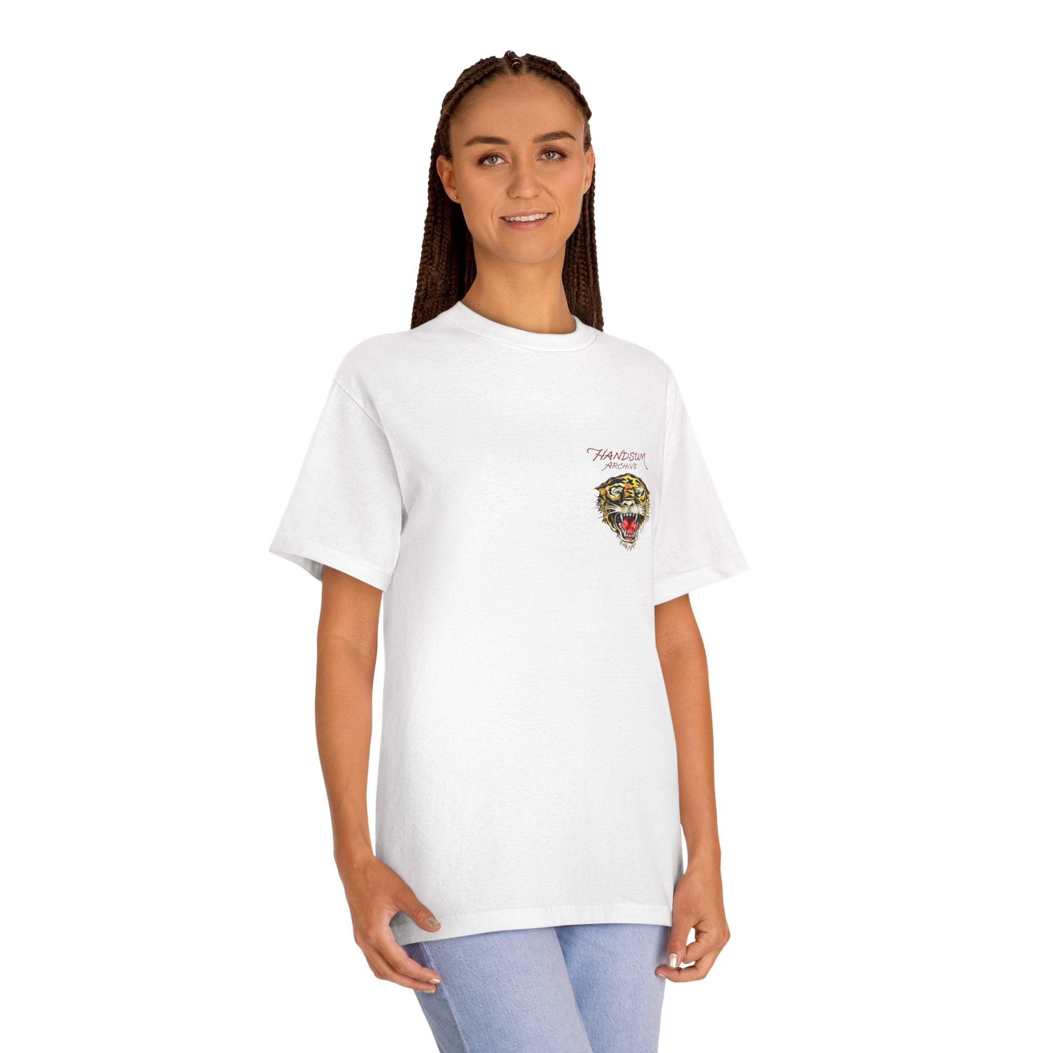 Salty Tiger Tee — “The Handsum Archive” Retro Logo T-Shirt