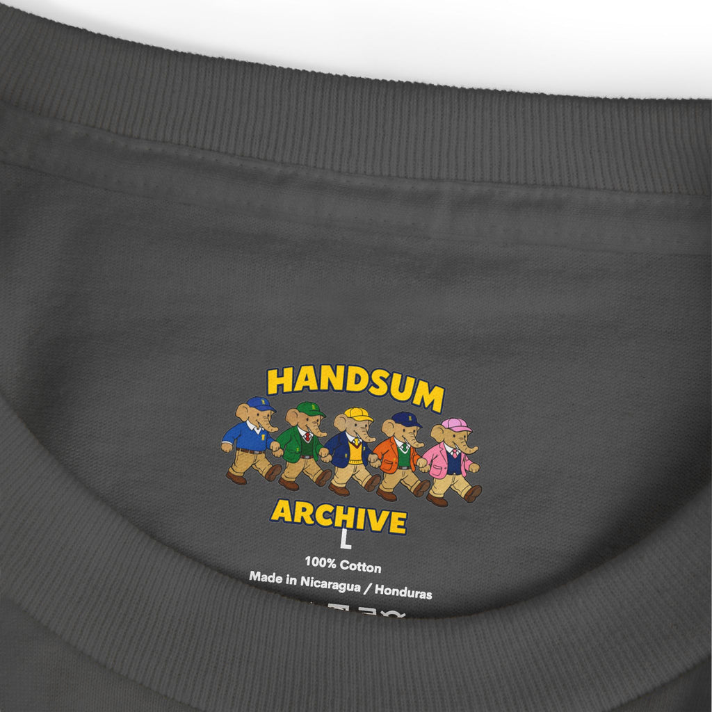 Green Day concert tee, dark gray crewneck with HANDSUM ARCHIVE graphic and 100% cotton