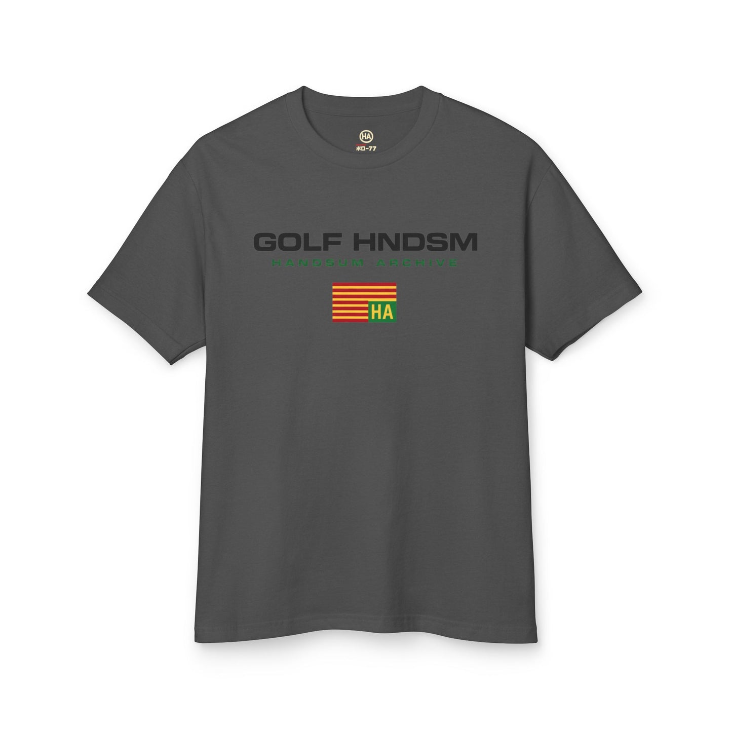 GOLF HNDSM Archive Logo Tee | Polo Players Back Print T-Shirt