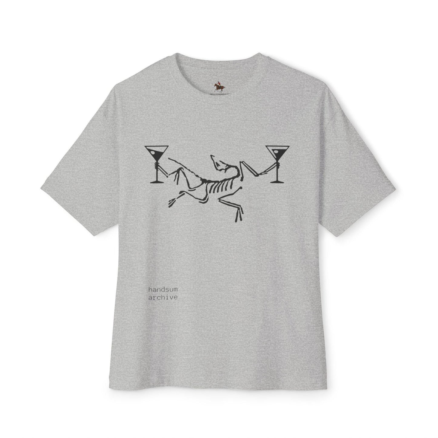Dancing Skeleton with Martinis Tee | 777 Back Print