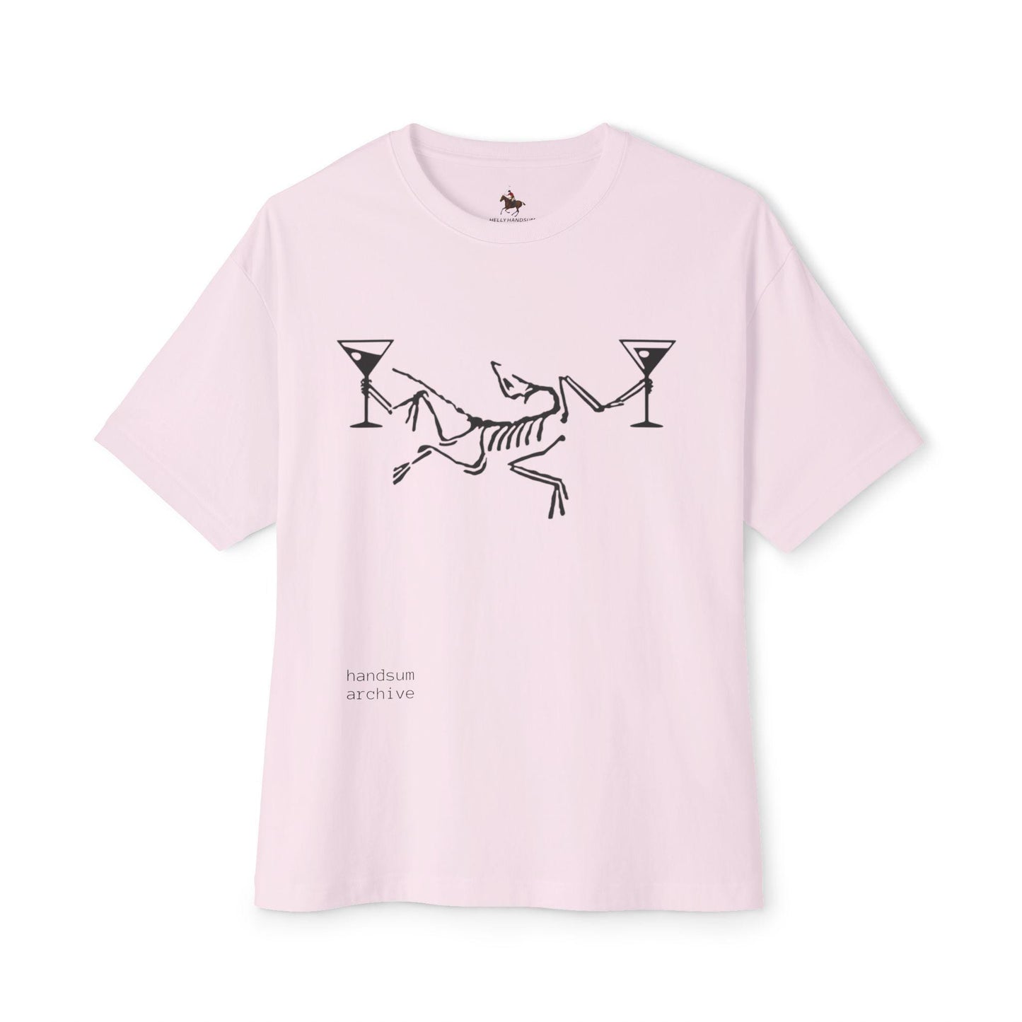 Dancing Skeleton with Martinis Tee | 777 Back Print