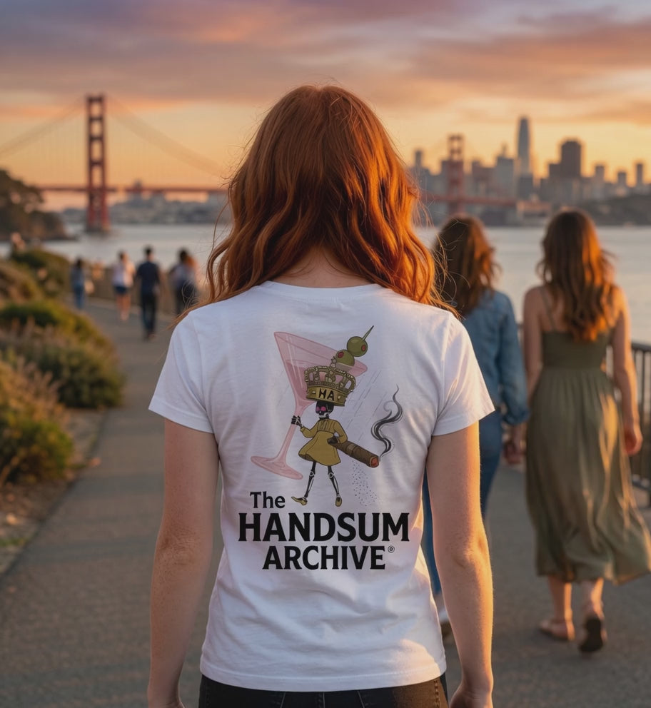 Salty Tiger Tee — “The Handsum Archive” Retro Logo T-Shirt